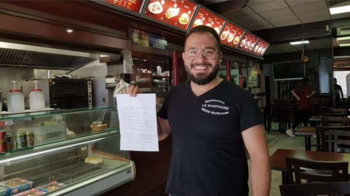 An Envelope and A Note And 50 Euros