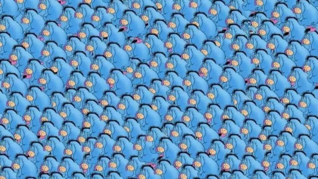 spot the genius hiding among the donkeys in 11 seconds?