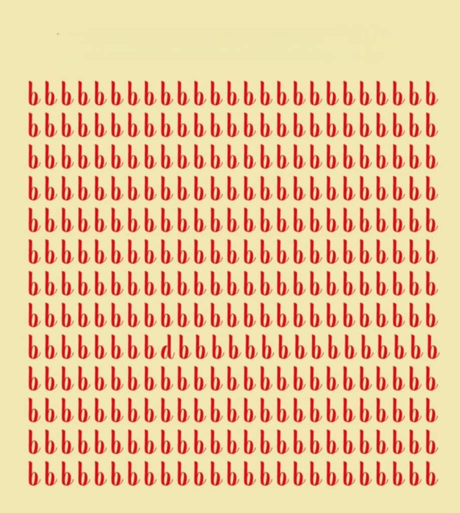 Can you spot the hidden “d”?