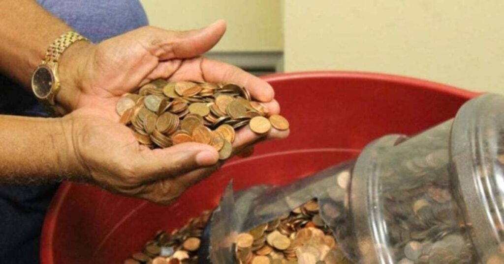 He saved pennies for 45 years