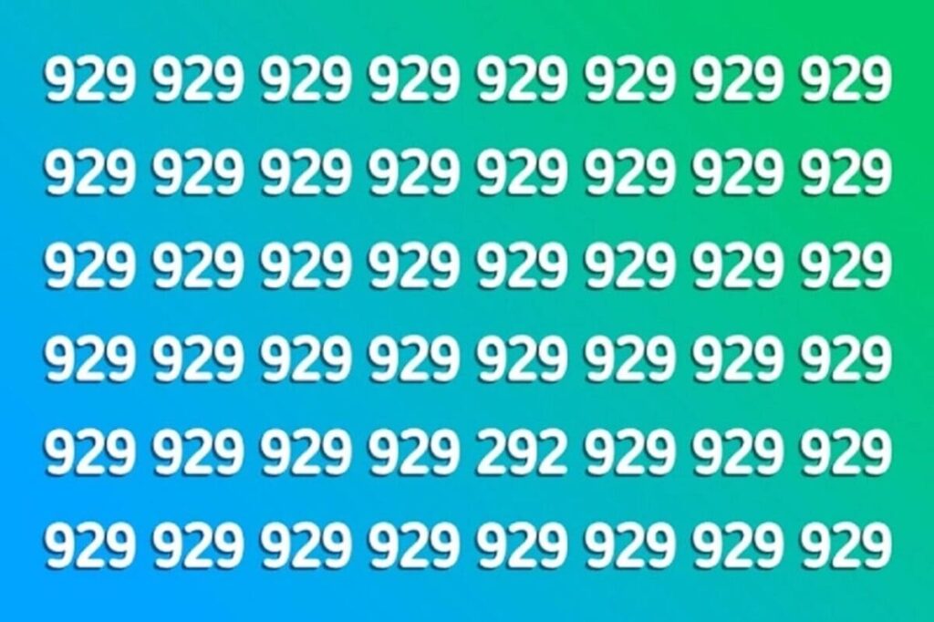 If you find the odd number in under 11 seconds,