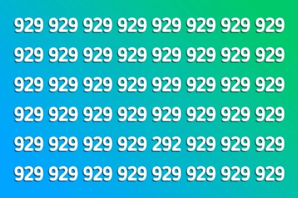 spot the odd number in 11 seconds