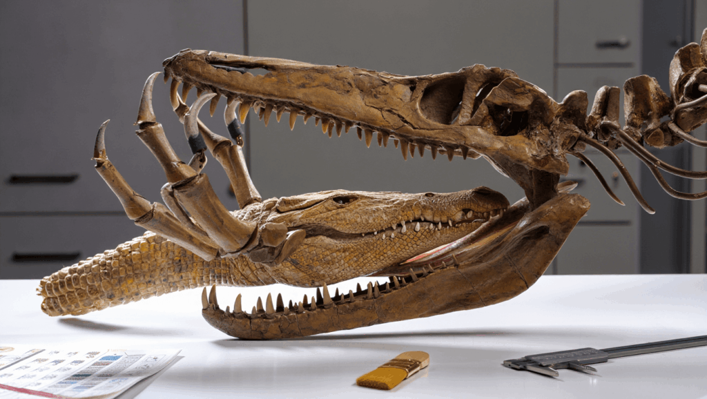 Newly Discovered Megaraptor Still Had an Ancient Crocodile in Its Mouth