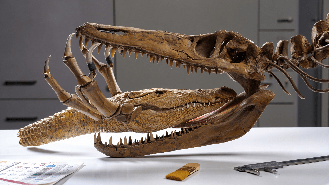 Newly Discovered Megaraptor Still Had an Ancient Crocodile in Its Mouth