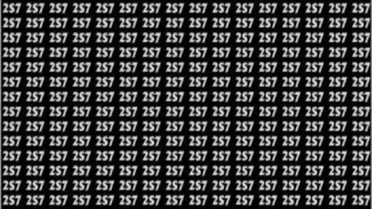 Only 36% of people can find number 257