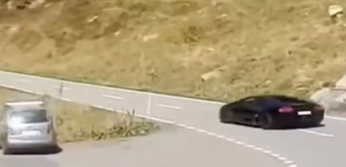 He wanted to show off in a Lamborghin