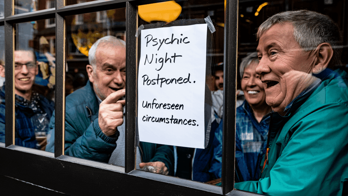 A Pub Postponed Its Psychic Night Due to ‘Unforeseen Circumstances,’ and Everyone’s Laughing