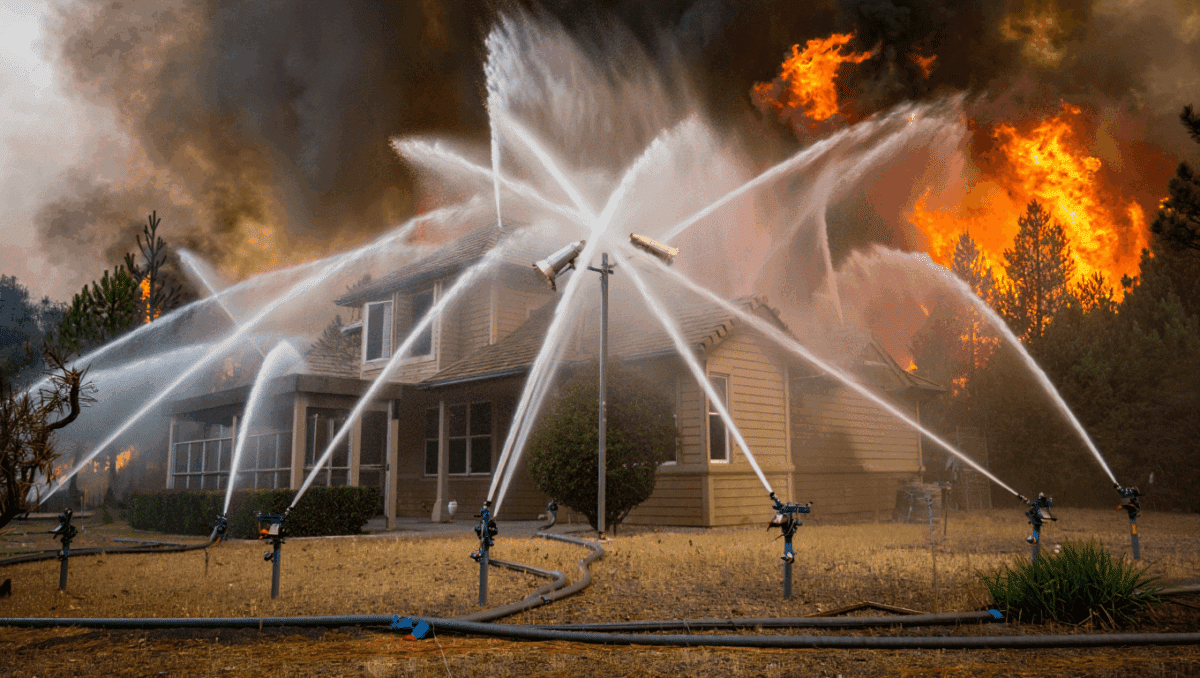 Innovative Wildfire Defense Sprinkler System for Homes Can Detect Flames and Lower Insurance