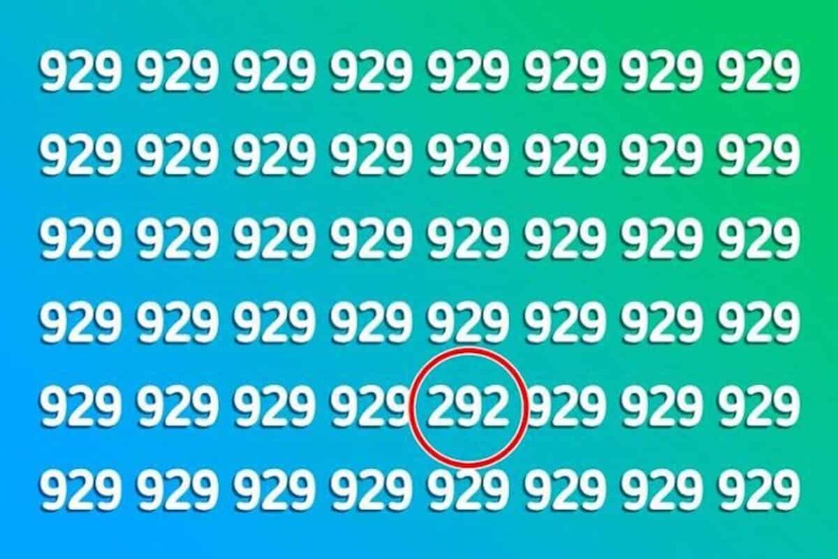 the number that doesn’t match in