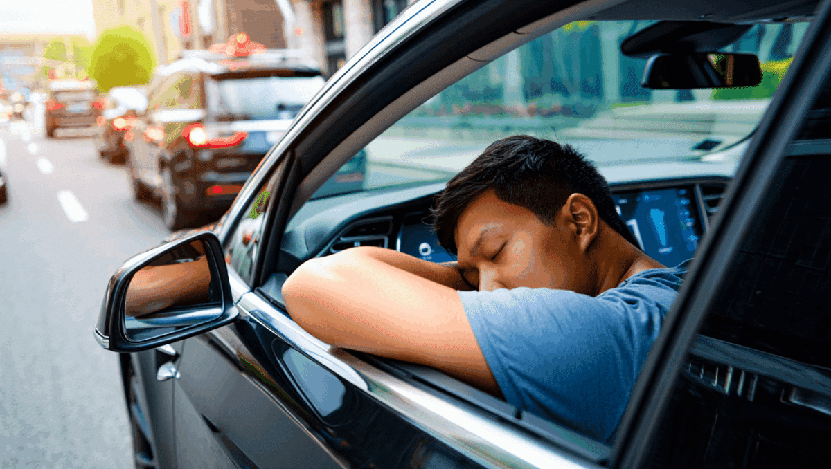 A Tesla Robotaxi Safety Driver Fell Asleep on the Job