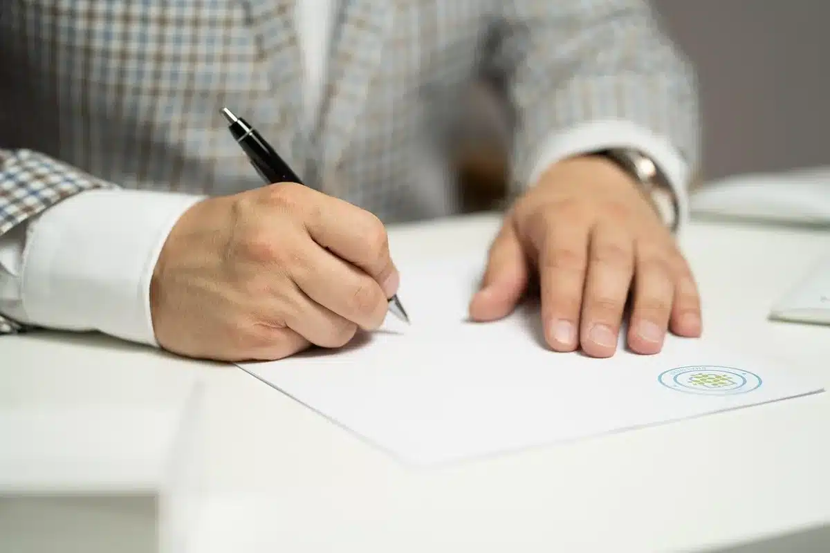 Close-up of a baseball player's contract with protective clauses and opt-out terms.
