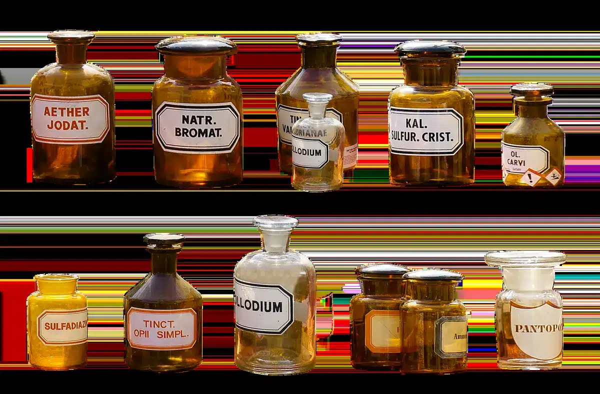Powdered vaccine vial and resurrection plant symbolizing fridge-free vaccine innovation