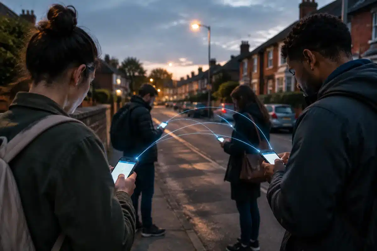 Disaster messaging app by a teen hops across Bluetooth when cellular networks collapse