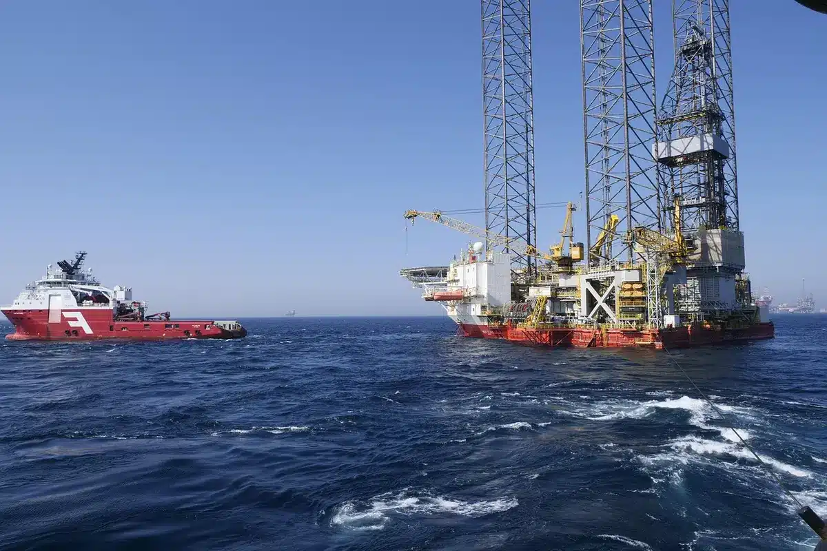 Offshore gas platform on the North Sea representing Jackdaw's production